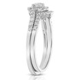 thumbnail image 2 of Vir Jewels 3/4 CTTW Diamond Wedding Ring Bridal Set for Women 14K White Gold Round Engagement, 2 of 11