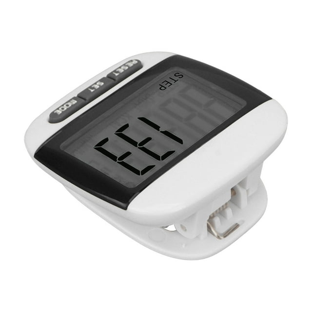 Step Counter For Walking, Elderly Step Counter Step Tracker LCD Display Clear Screen Accurate Walking Pedometer with Clip