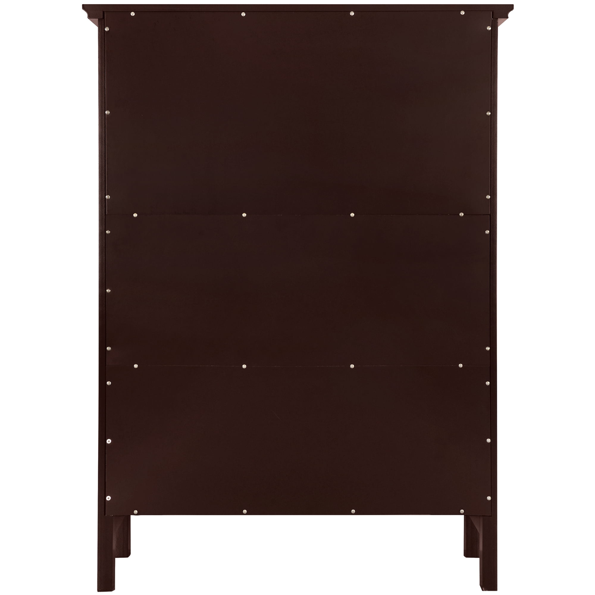 eHemco 3 Tier Storage Shelf Bookcase with 2 Arched Supports, 40 Inches Height, Cherry