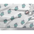 thumbnail image 3 of Soimoi Poly Georgette Fabric Leaves & Floral Block Decor Fabric Printed Yard 42 Inch Wide, 3 of 3
