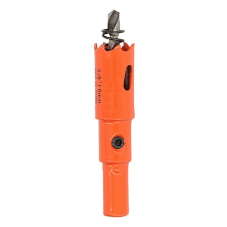 

Bi Metal Hole Saw Drill Bit High Speed Steel Saw Cutter with Mandrel for Wood and Metal 5/8in (16mm)