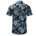 thumbnail image 4 of Fjuchai Men's Hawaiian Shirt Flower Shirts Short Sleeve Summer Beach Shirts Comfortable Linen Casual Shirt S-2XL, 4 of 10