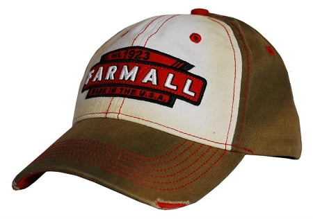 Farmall Tea Stained Distressed Hat 