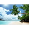 thumbnail image 2 of wall26 - Beach on Mahe Island in Seychelles - Removable Wall Mural | Self-Adhesive Large Wallpaper - 100x144 inches, 2 of 6