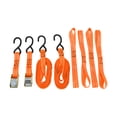 thumbnail image 1 of Correas de Sujeción de Trinquete Unique Bargains 1 Set 1 Pulgada x 20 Pies 1,100lb Correas de Sujeción para Portaequipajes de Motocicleta Camiones Remolque Naranja, 1 of 7