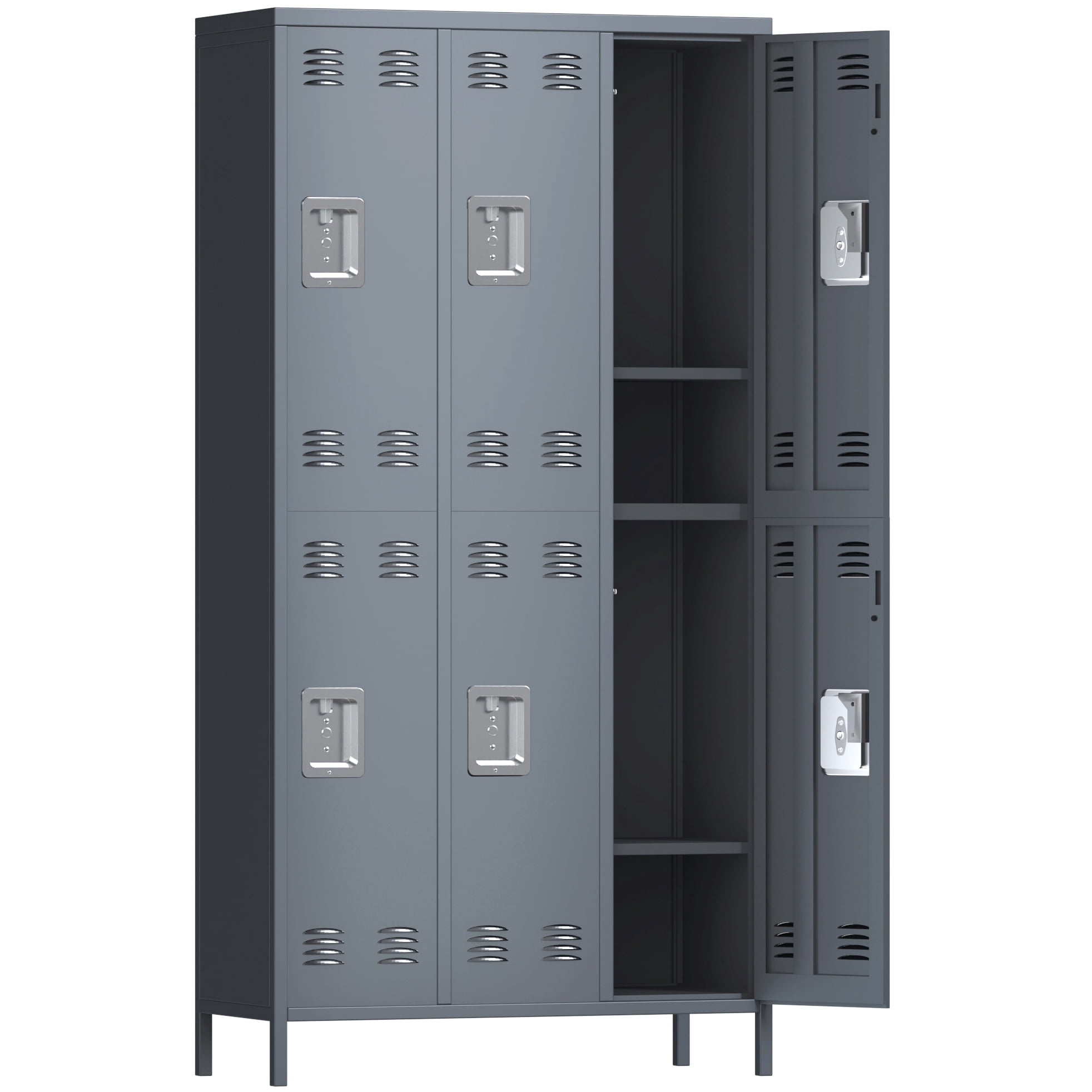 GangMei 72 inches Metal Storage Locker for Employee, Steel Storage
