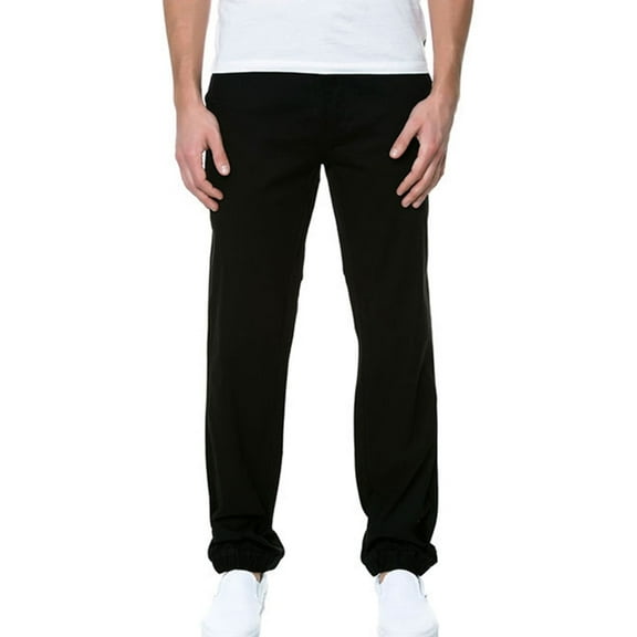 Crooks & Castles Mens The Infantry Casual Trouser Pants, Black, 40W x 31L