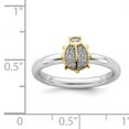 thumbnail image 3 of Stackable Expressions Sterling Silver Gold-Plated Ladybug Diamond Ring, 3 of 8