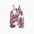 thumbnail image 2 of PatPat Tenues Assorties pour la Famille Chemises à Imprimé de Feuilles Rouges et Robe à Bretelles avec Ceinture pour Hawaii/croisière/centre de Villégiature/tenue Décontractée, 2 of 7