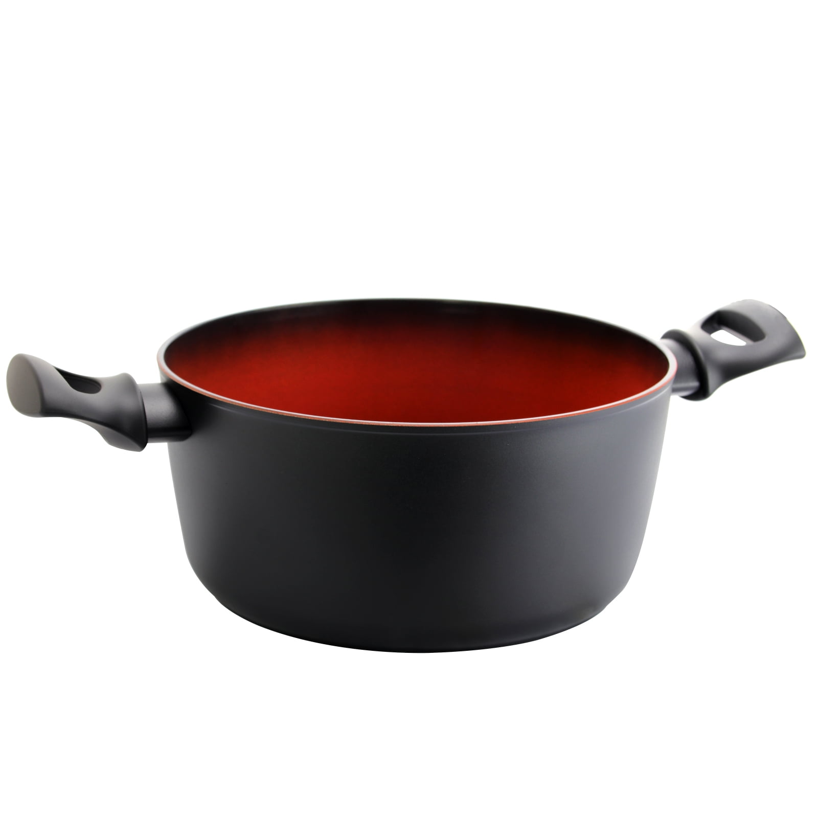 Tosca TerraCotta 4.75 Qt. Aluminum Nonstick Dutch Oven in Black