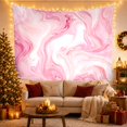 thumbnail image 3 of Pink Marble Waves Across White Fabric, Dreamy Abstract Style for Abstract Art Fans, Aesthetic Wall Decor, Housewarming Gift, Tapestry Wall Hanging for Bedroom and Dorm, 3 of 6