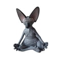 thumbnail image 1 of Estatuillas de gatos Estatua de meditación de Buda Yoga Animal Gatos Arte Escultura Decoración Tmvgtek Oficina Multiescena Multifunción, 1 of 8