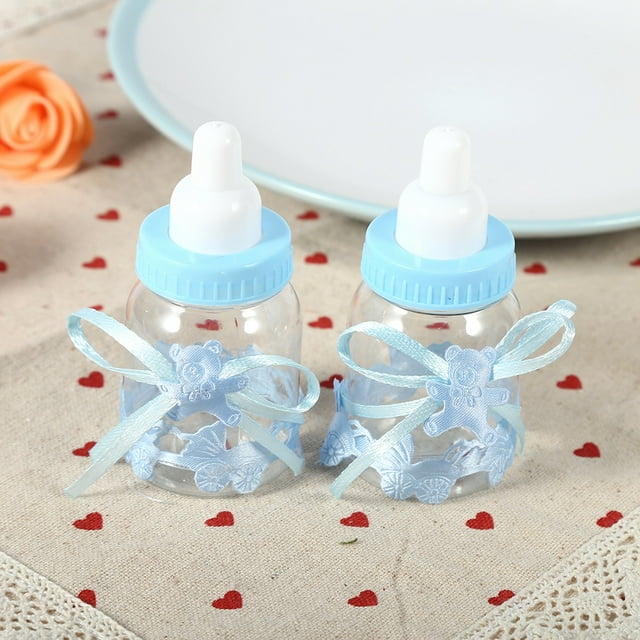 Diseño de Biberón Baby Shower Botella de Leche Pequeña Caja de Dulces de Boda Un Paquete de Dulces Caja de Botellas de Chocolate con Lazo Hermoso para Empacar Dulces Chocolates Anggrek Otros