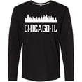 thumbnail image 3 of Inktastic Chicago Illinois Skyline IL Cities Long Sleeve T-Shirt, 3 of 5