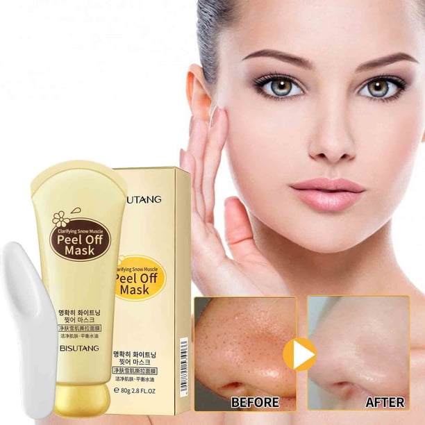 Mascarilla Facial Exfoliante, Crema Limpiadora y Purificante Que Elimina Puntos Negros | Repara La Piel | Limpieza de Poros - Incluye 1 Mascarilla con Cepillo y 1 Cuchara