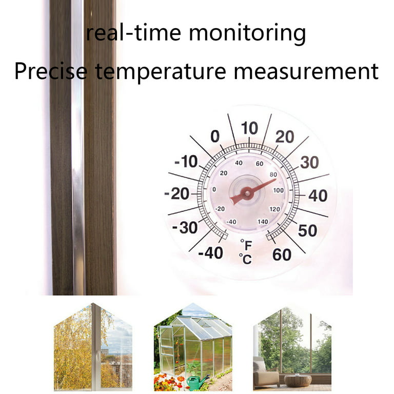 Indoor Outdoor Window Thermometer No Battery Required - Temu