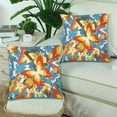 thumbnail image 2 of MKHERT Beautiful Colorful Butterfly Pillowcase Pillow Protector Cushion Cover 18x18 inch,Set of 2, 2 of 3