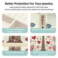 thumbnail image 3 of Valentine's Day Travel Portable Square Jewelry Organizer with Ring, Earring, Necklace, and Bracelet Storage - Suitable for Girls and Women, 3 of 6