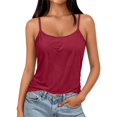 thumbnail image 3 of GZWYHT Tank Tops with Built in Bras Bra Tank Tops Yoga Tank Tops for Women Fitted Tank Tops Compression Tanks Gym Tops Camisole with Built in Bra Shirts with Built in Bra Red 3XL, 3 of 8