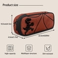 thumbnail image 3 of Pzuqiu Basketball Playing Dinosaur Backpack for School Boys 4 Piece Schoolbag Set with Lunch Bag & Water Bottle Holder & Pencil Case 12-16 Kids Large School Bag Student Hiking Camping Book Bag, 3 of 7