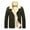 Black, variant on guisaled Winter Coats for Men Big and Tall Fleece Lined Thick Warm Sherpa Jacket Lapel Collar Windbreaker Cotton Trucker Jacket s 2025