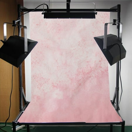 3ftx5ft Vinyl Pink Fuzzy Flowers Photography Background Backdrop Baby Photo Studio Video