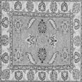 thumbnail image 1 of Ahgly Company Indoor Square Abstract Gray Modern Area Rugs, 7' Square, 1 of 4