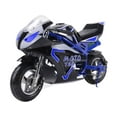 thumbnail image 4 of MotoTec 36v 500w Electric Powered Pocket Bike Mini Motorcycle GT Blue, 4 of 4
