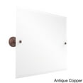 thumbnail image 4 of Prestige Que New Frameless Landscape Rectangular Tilt Mirror with Beveled Edge - Antique Pewter, 4 of 5