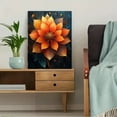 thumbnail image 5 of Orange Flower Canvas Painting Wall Art，Suitable for Living Room， Bedroom， Office， Dining Room， and Hallway Decoration., 5 of 8