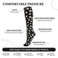 thumbnail image 3 of Lsque Daisies Flowers Pattern Sport Compression Socks for Men & Women 15-20 mmHg Knee High Nurse Pregnant Running Medical and Travel Athletic, 3 of 6