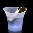 thumbnail image 2 of Plástico LED Refrigerador De Bucket Bar Cerveza Vino Bebidas Botella Titular Caja Carga Por USB Blanco BLESIY Refrigerador del hielo, 2 of 6