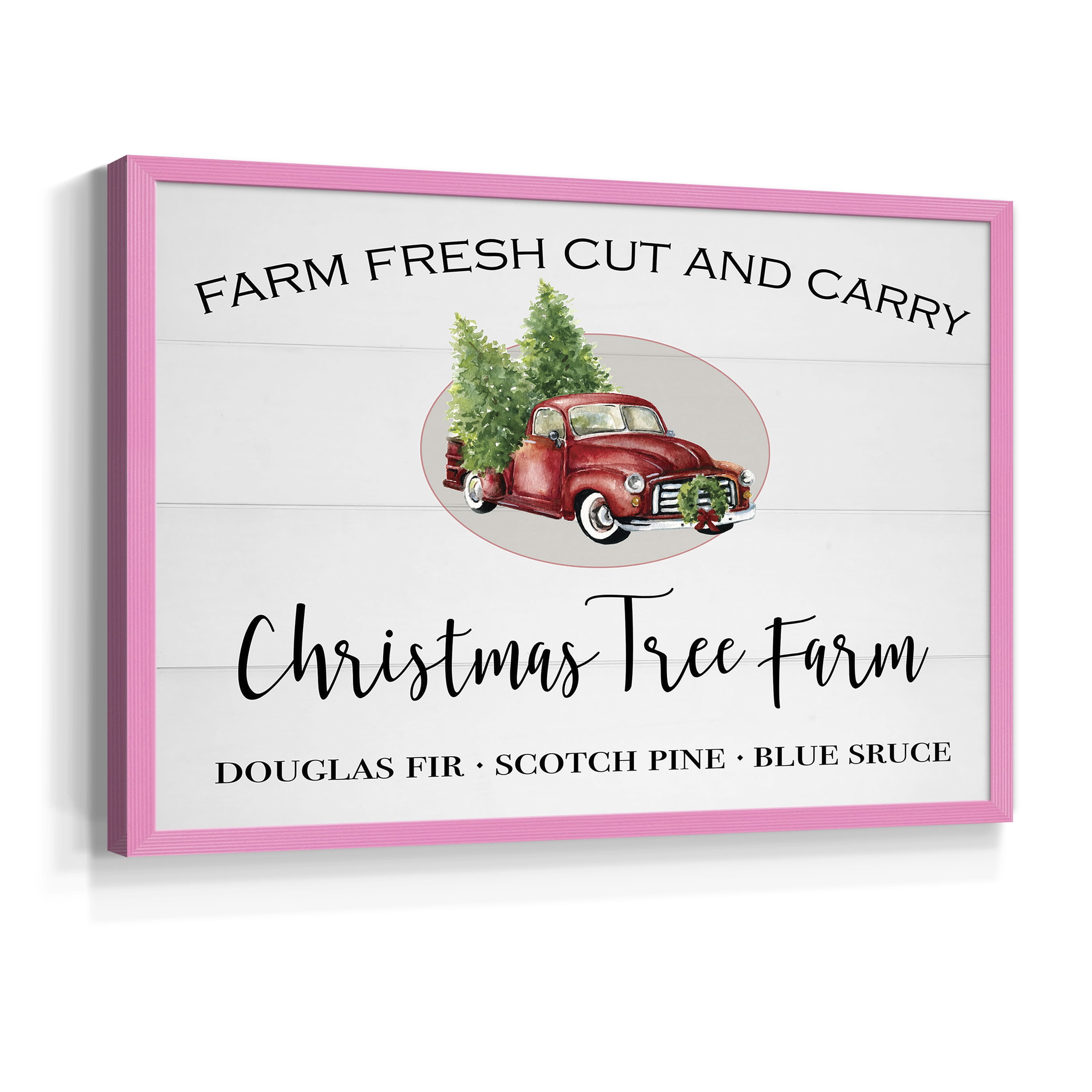 Christmas Tree Farm by Carol Robinson - Restickable Framed Giclée Print