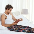 thumbnail image 5 of Logiee United States Of America Print Pajama Pants for Men,Men’s Pajama Bottoms,Mens PJ Pants with Pockets & Button Fly-Medium, 5 of 6