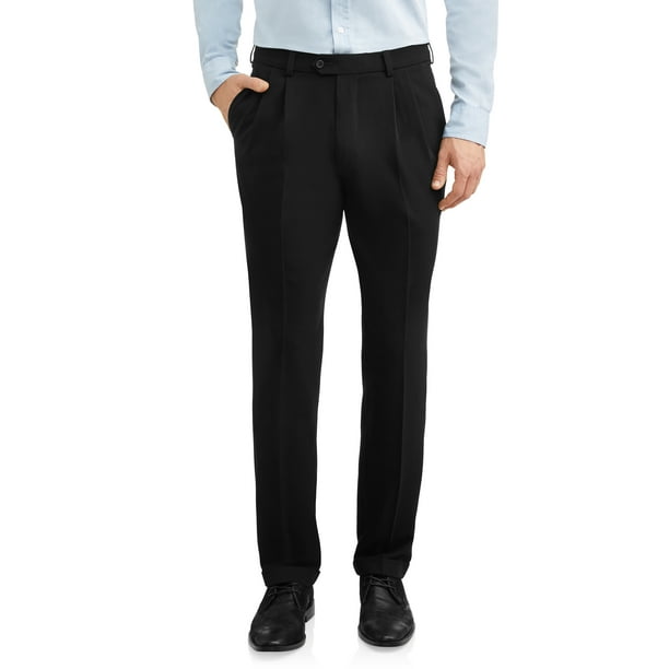 GEORGE - George Men's Premium Comfort Stretch Pleated Cuffed Suit Pant ...