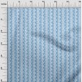 thumbnail image 2 of oneOone Viscose Chiffon Turquoise Blue Fabric Asian Ikat Sewing Craft Projects Fabric Prints By Yard 42 Inch Wide, 2 of 3