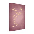 thumbnail image 2 of Trademark Fine Art Aureous Pink Flying Cranes Canvas Wall Art, 2 of 4