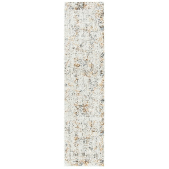 SAFAVIEH Princeton Lorelle Distressed Runner Rug, Ivory/Grey, 2' x 8'