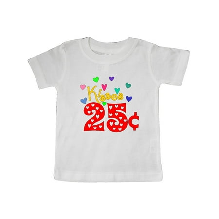 

Inktastic Valentine’s Day Kisses 25 Cents Gift Baby Boy or Baby Girl T-Shirt