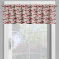 thumbnail image 4 of Ambesonne Mushroom Valance & Curtain, Forest Fall on Polka Dots, 55"x45", Orange Dark Coral Tan, 4 of 6