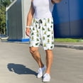 thumbnail image 6 of Balery Cute Avocado Yoga Men's Cotton Knit Pajama Shorts Waistband & Pockets,Short Pajama Pants-X-Large, 6 of 8