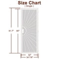 thumbnail image 5 of 32''X80'' Security Screen Door – Perforated Mesh Steel with Rust-Resistant Finish and Dual-Bore, Reversible Left or Right in White, 5 of 5