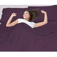 thumbnail image 6 of Clara Clark Premier 1800 Microfiber Collection 3-Line Bed Sheet Set, Full Size, Purple, 6 of 8