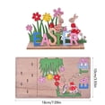 thumbnail image 3 of HongHeng Easter Wooden Table Sign Decoration Spring Freestanding Wood Tabletop Centerpiece Signs Retro Happy Easter Eggs Bunny for Home Table Tiered Tray Party Decor, 3 of 6
