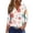 Multicolor, variant on Womens Easter Shirts,3/4 Length Sleeve V-Neck Shirts Dressy Bunny Eggs Graphic Top Relaxed Fit Loose Comfortable Tee Tops White S
