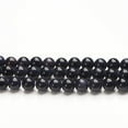 thumbnail image 5 of US 6/8/10MM Natural Blue Sandstone Loose Beads Starry Sky Stone Round DIYJewelry, 5 of 10