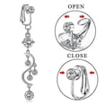 thumbnail image 3 of 1pc Fake Belly Button Ring Fake Clip On Belly Piercing Non Piercing Navel Ring, 3 of 5