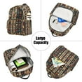 thumbnail image 5 of FORMRS Mini Backpack Purse for Women Travel Daypack Casual Shoulder Bag, Beige Geometric, 5 of 7