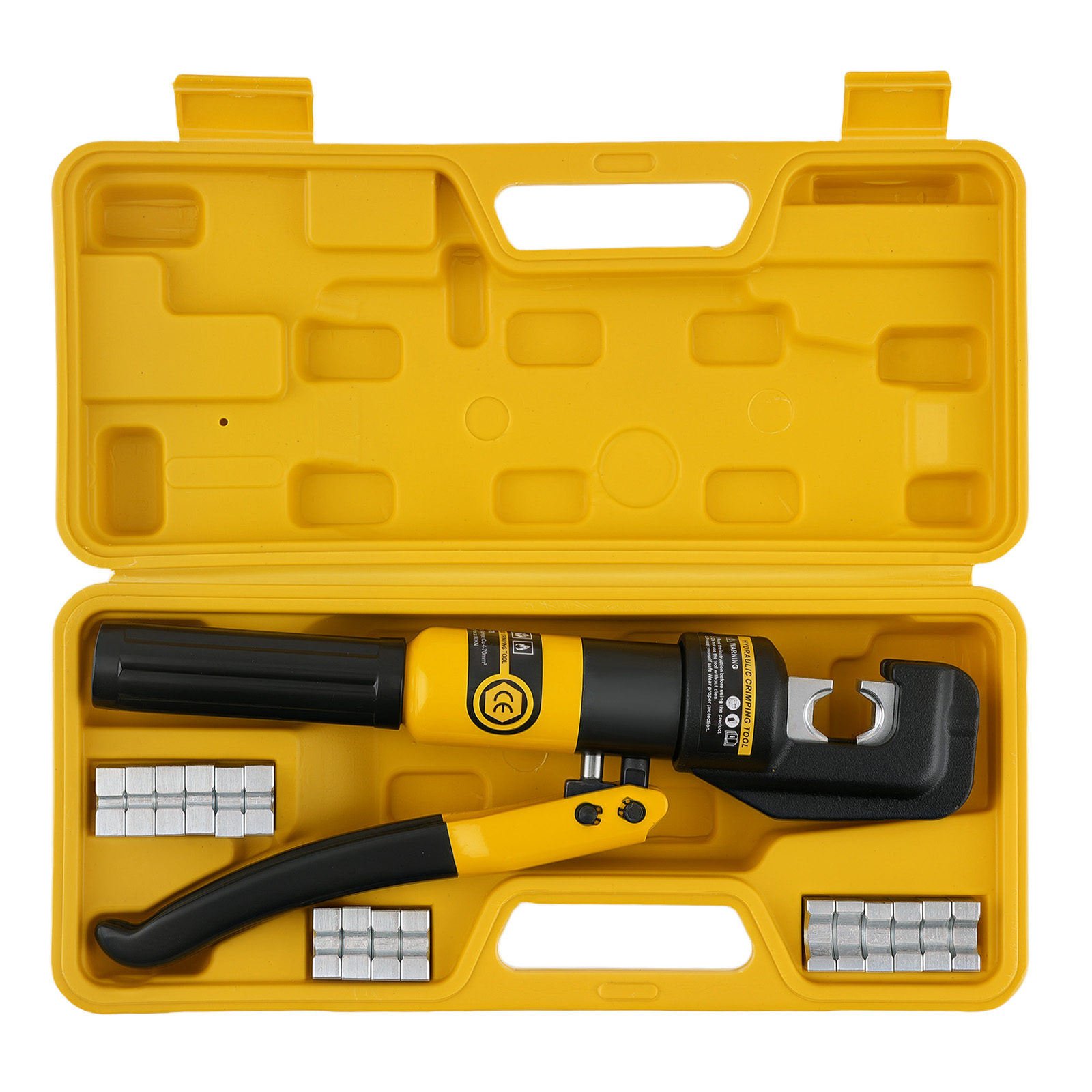 maXpeedingrods 10 Tons Hydraulic Crimping Tool with 9 Dies, Battery Cable Crimper Tool, Hydraulic Wire Rope Crimping Tool for 12 to 2/0 AWG, 1/16" 1/8" 3/16" Battery Cable Ends Ring Terminals