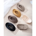 thumbnail image 7 of AWAYTR 6 Pack Matte Flat Hair Claw Clips, Large Oval French Clips, No Slip Strong Grip for Yoga, Daily & All Hair Types, 7 of 7